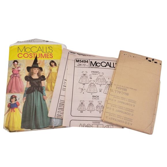 Vintage Sewing McCalls Princess Costume Witch Halloween Costume Patterns UNCUT - Picture 4 of 5
